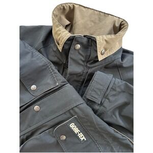 Outback Performance Jacket Mens Black Full Zip Coat Gore Tex Size Medium